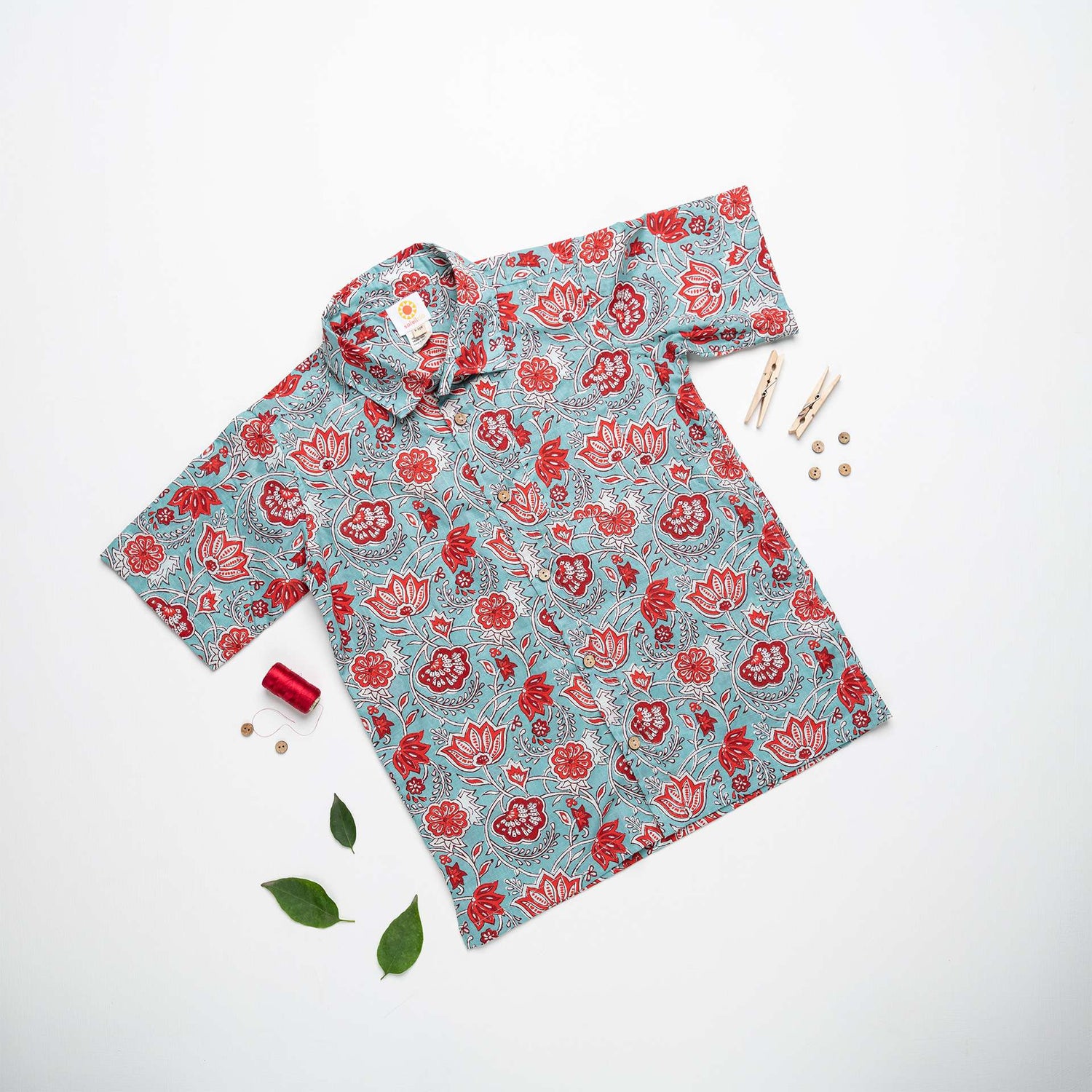 Boyls half sleeve indian festive ethnic print half sleeve shirt