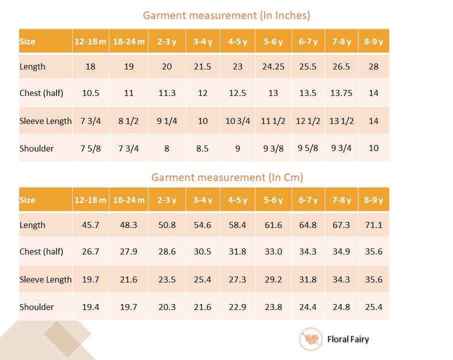 Ivory With Floral Print Girls Dress