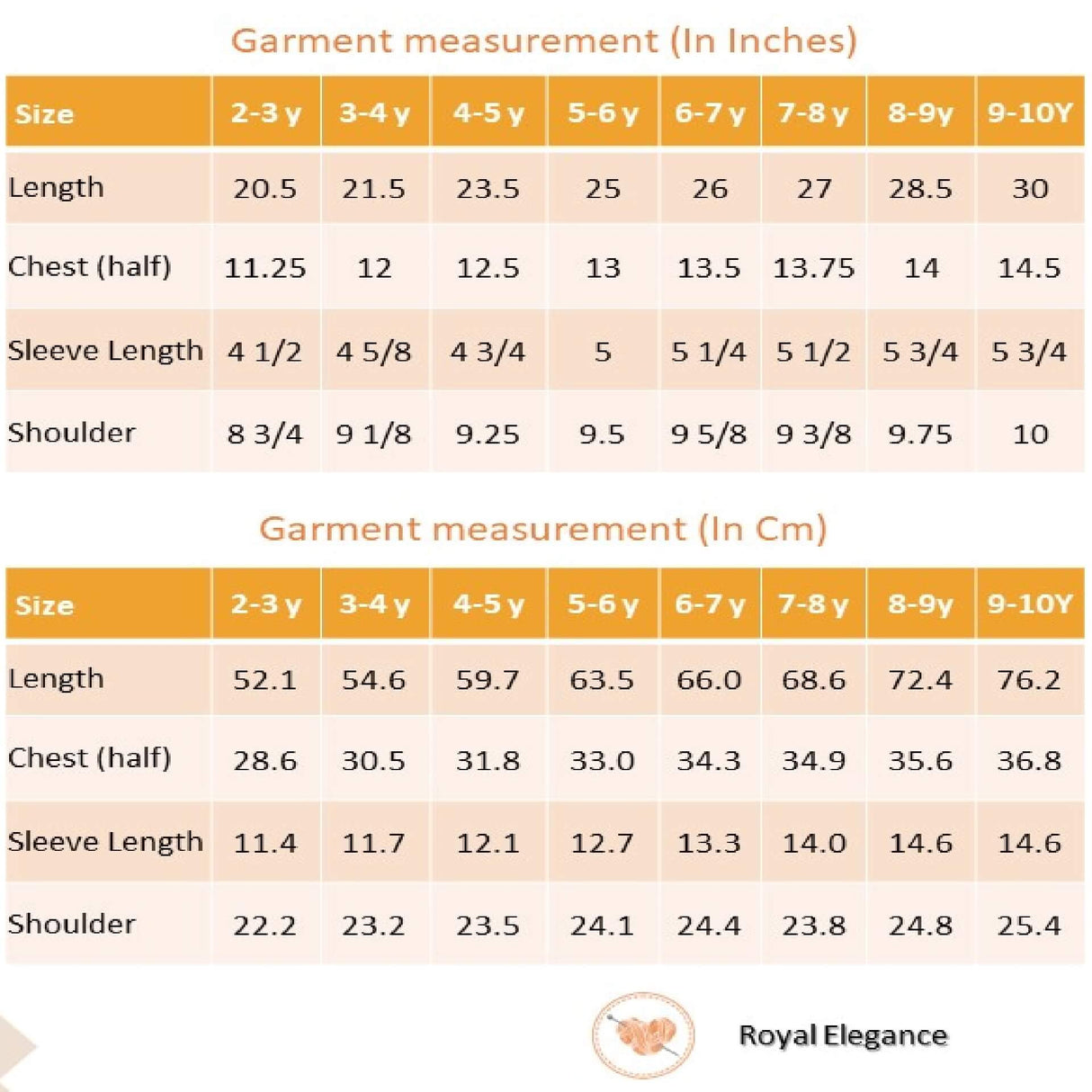 Size chart of Navy velvet dress