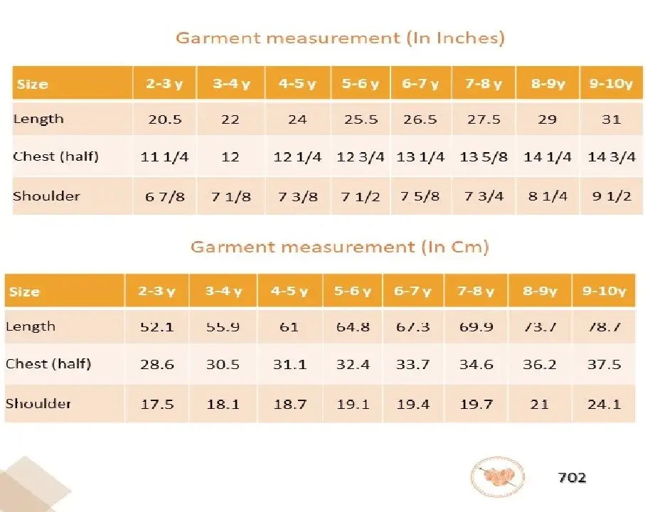 Peach Striped Girls Pyjama Set