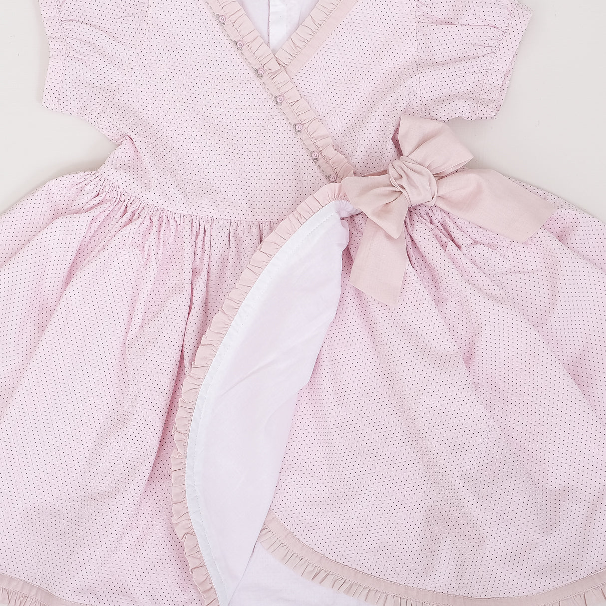 cotton lining detail and skirt detail