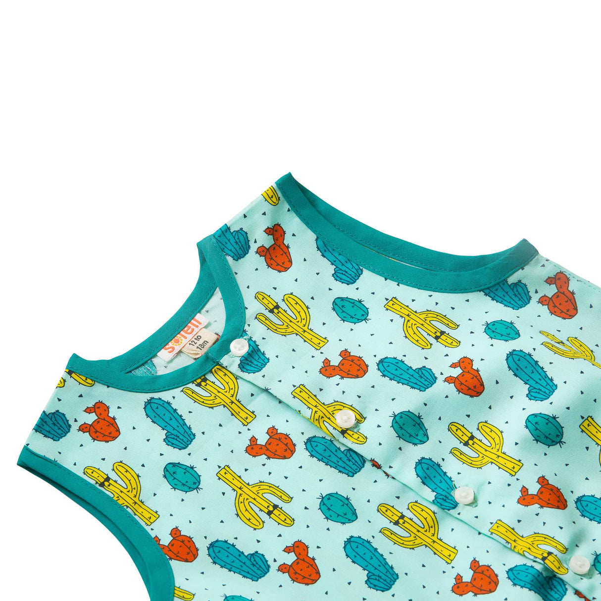 Onesie for infants button placket