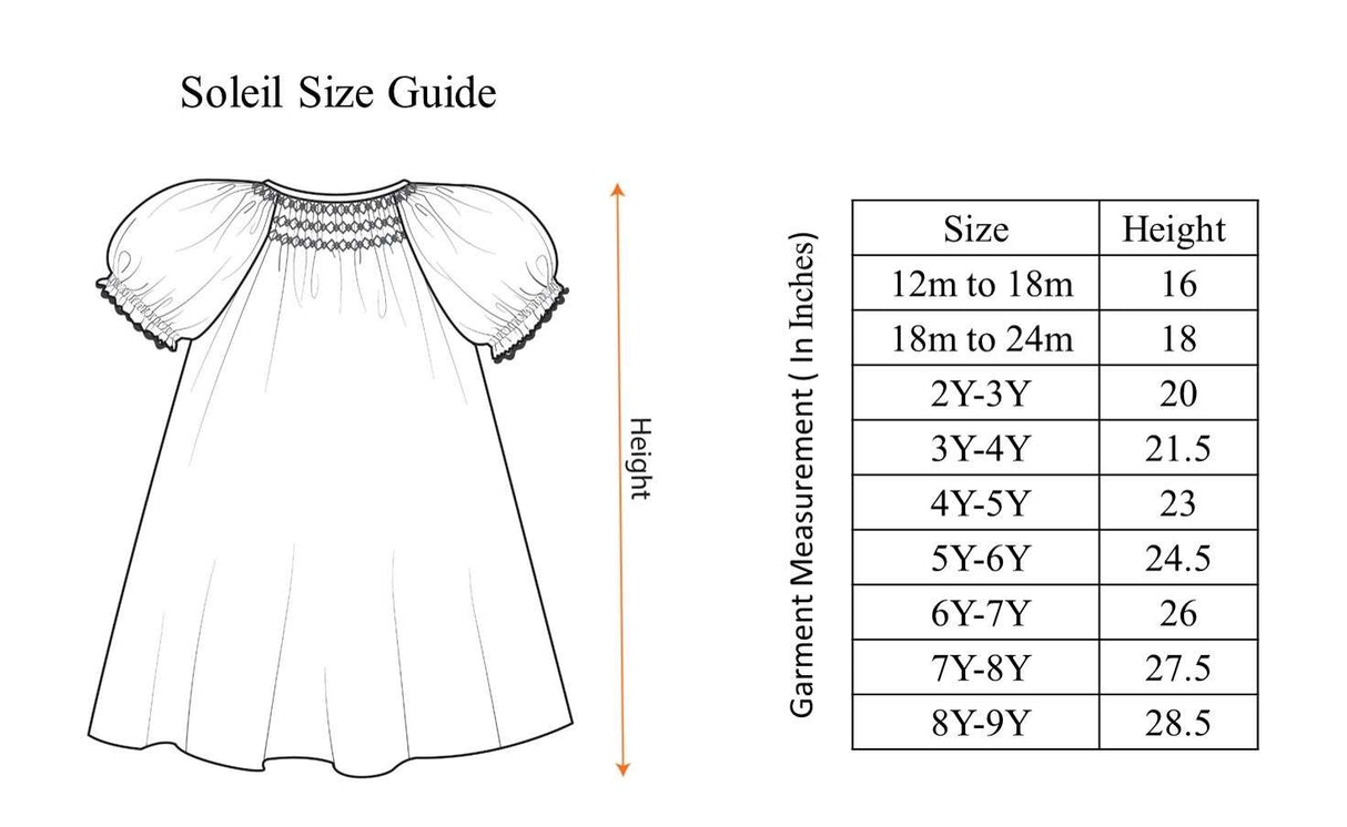 Green Smocked Bishop Girls Dress With Mango Print