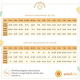 Mindfully designed clothing size chart