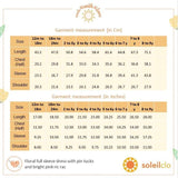 Dress size chart