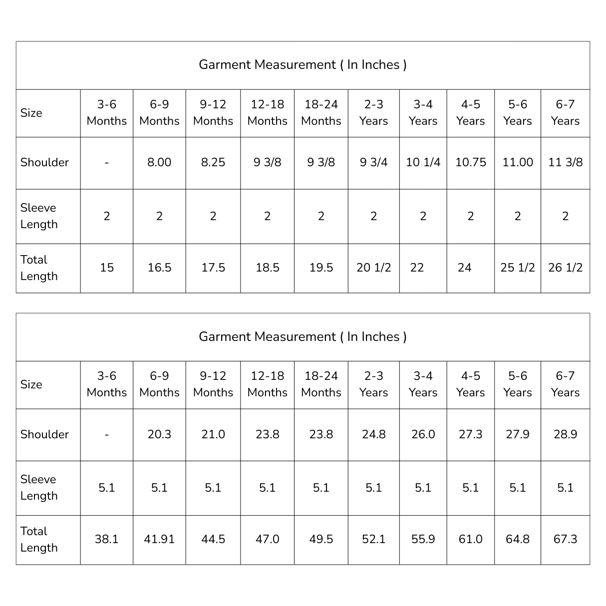 size chart of the red swiss dot dress