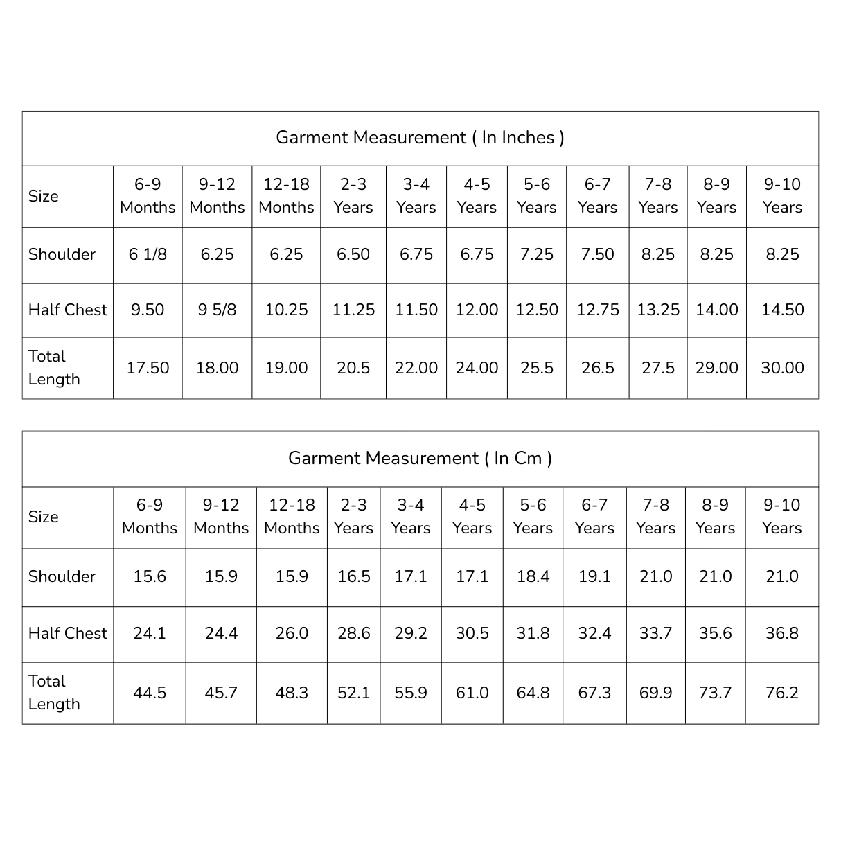 size chart of the hakoba pink scallop hem dress