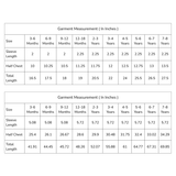 size chart of pink dot print dress