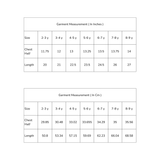 size chart of the  black science print a line dress
