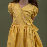 closeup of ruffle and sleeve detail