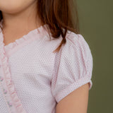 closeup of puffed sleeve