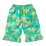 Ruffle hem capri pants for girls