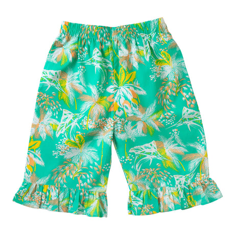 Ruffle hem capri pants for girls