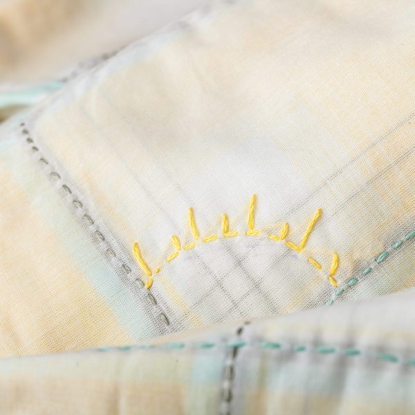 kantha embroidery on infant dohar
