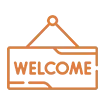 Soleilclo brand welcome board icon